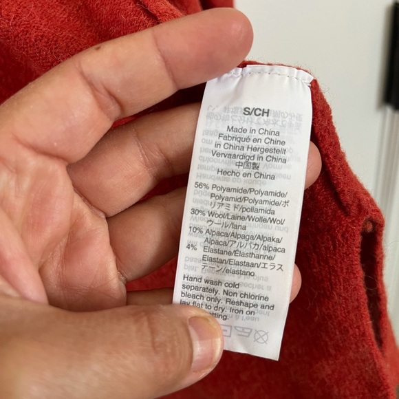 Madewell rust color open cardigan - Picture 6 of 8